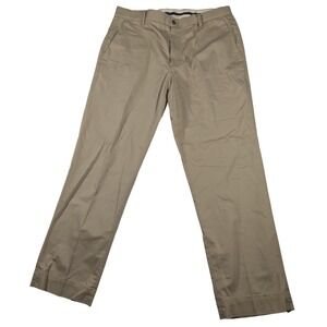 Brooks Brothers Pants Mens 36x30 Khaki Advantage Chino Stretch Clark Flat Front